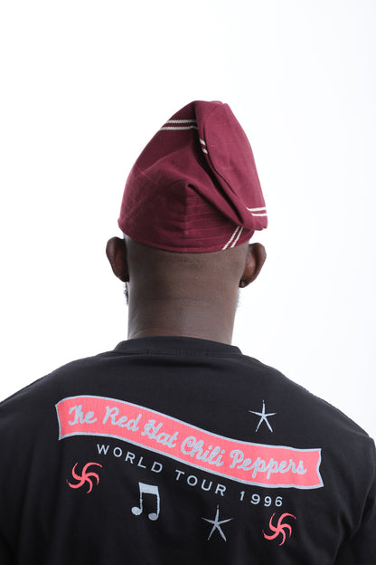 The Royal Wine Aso-Oke Cap