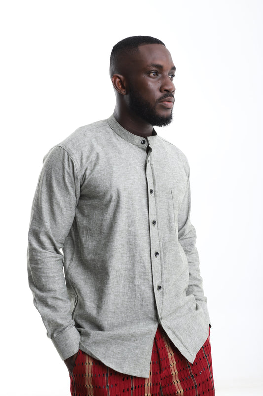 Ash Grove Linen Grandad Shirt