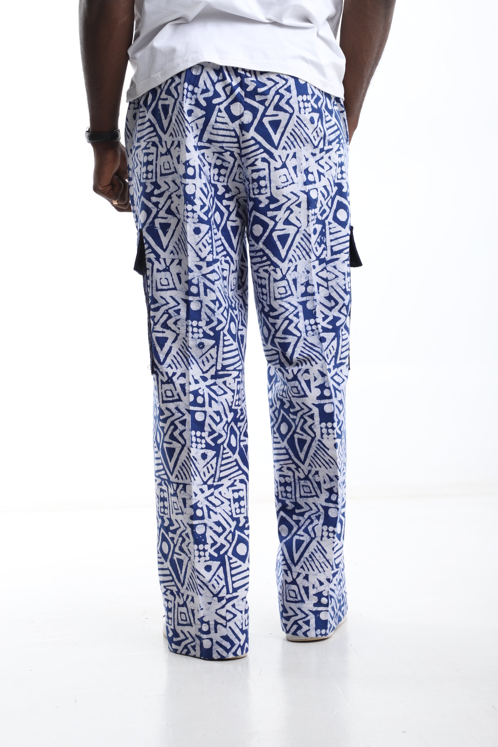 Adire Cargo Pants – Handcrafted African Print Streetwear
