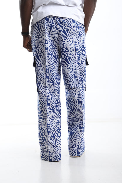Adire Cargo Pants – Handcrafted African Print Streetwear