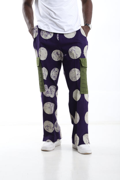 Adire Cargo Pants – Handcrafted African Streetwear for Men