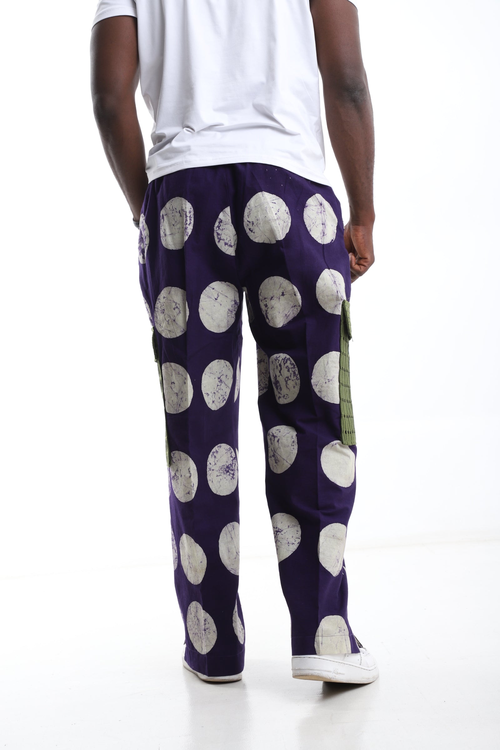 Adire Cargo Pants – Handcrafted African Streetwear for Men