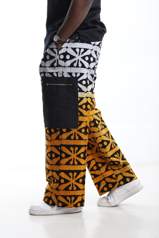 Sunset Grid Adire Trousers