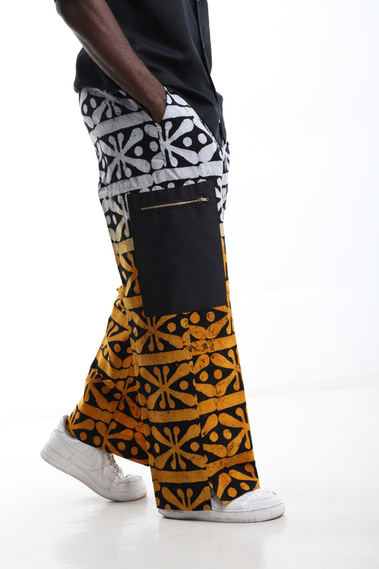 Sunset Grid Adire Trousers