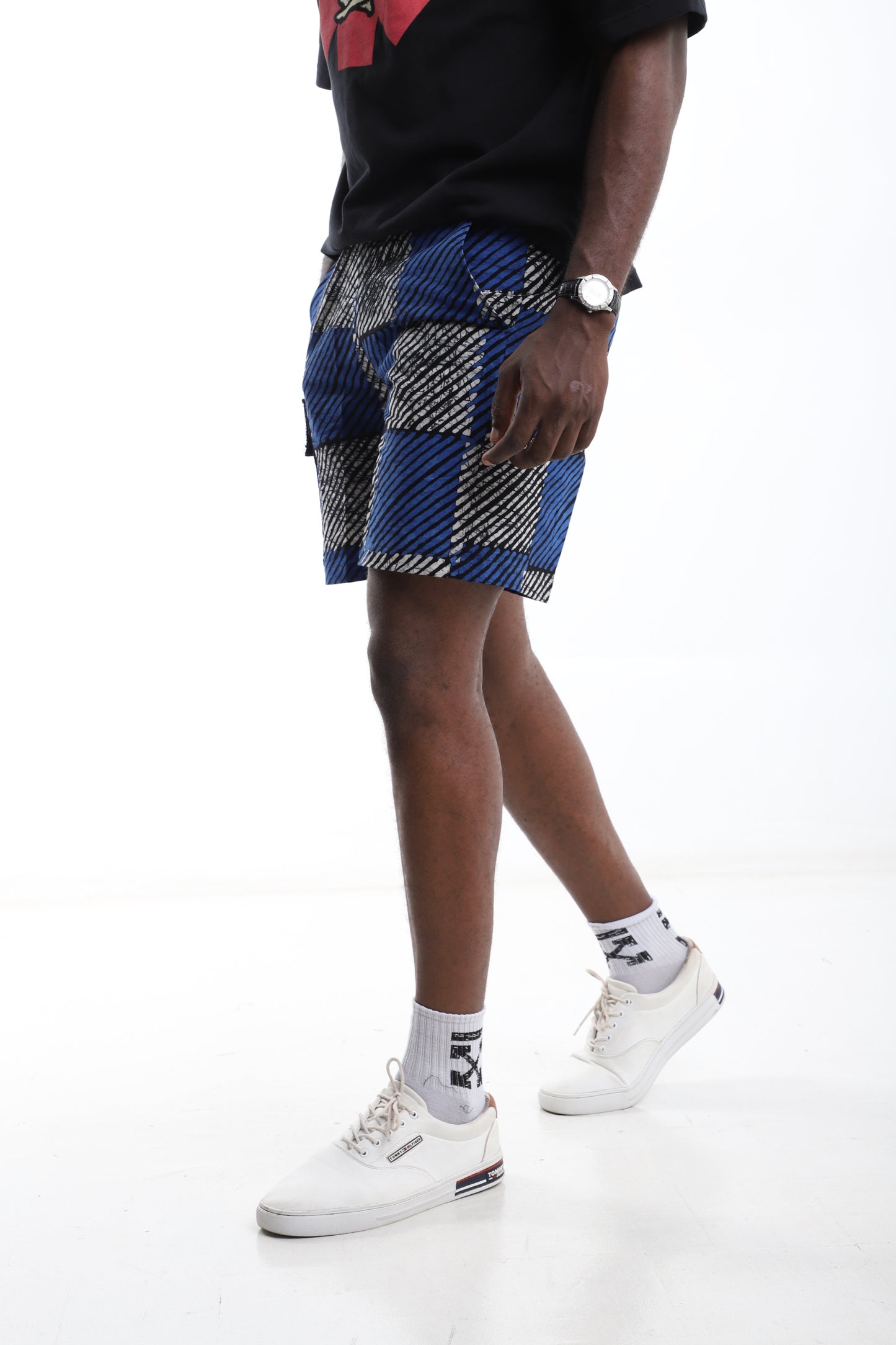 Exclusive Adire Utility Shorts
