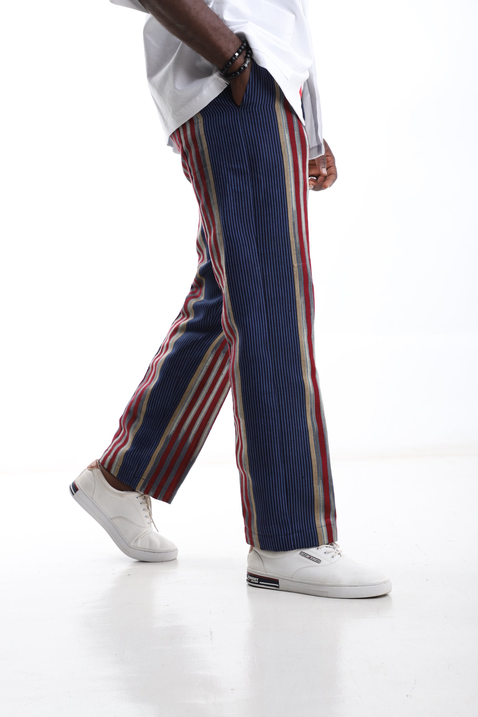 Royal Threads Aso-Oke Striped Trousers