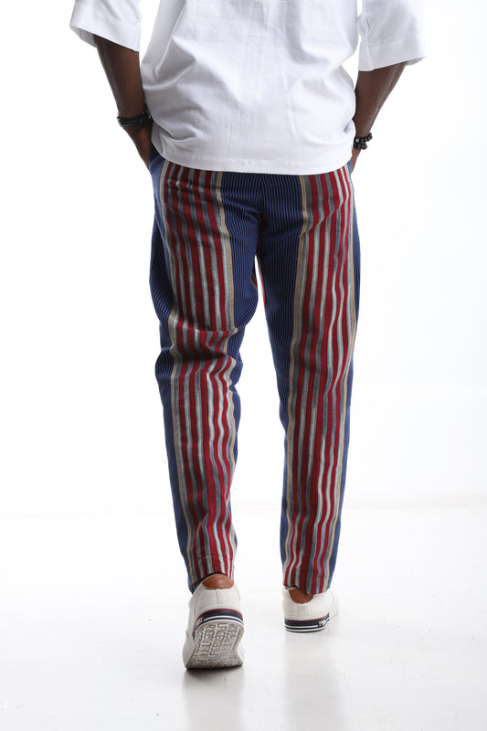 Royal Threads Aso-Oke Striped Trousers