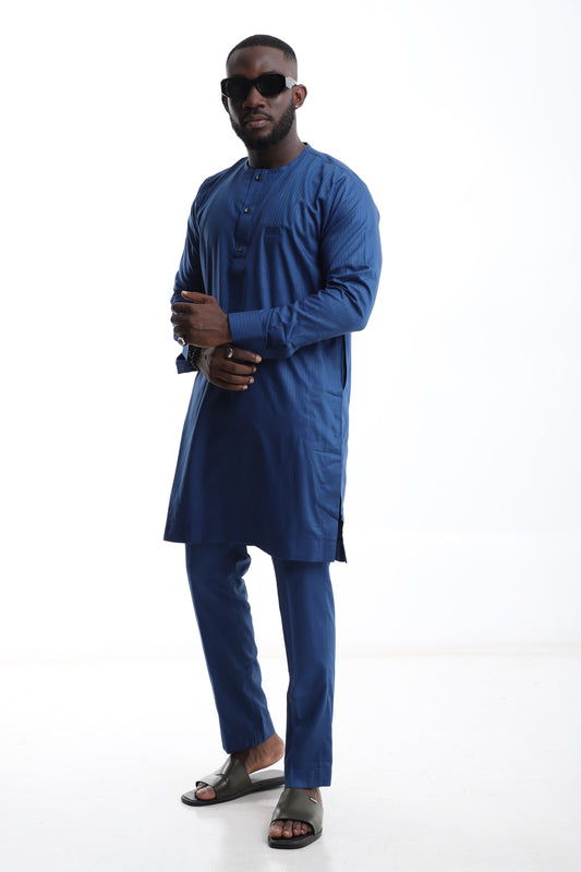 Navy Blue Long Sleeve Senator Set