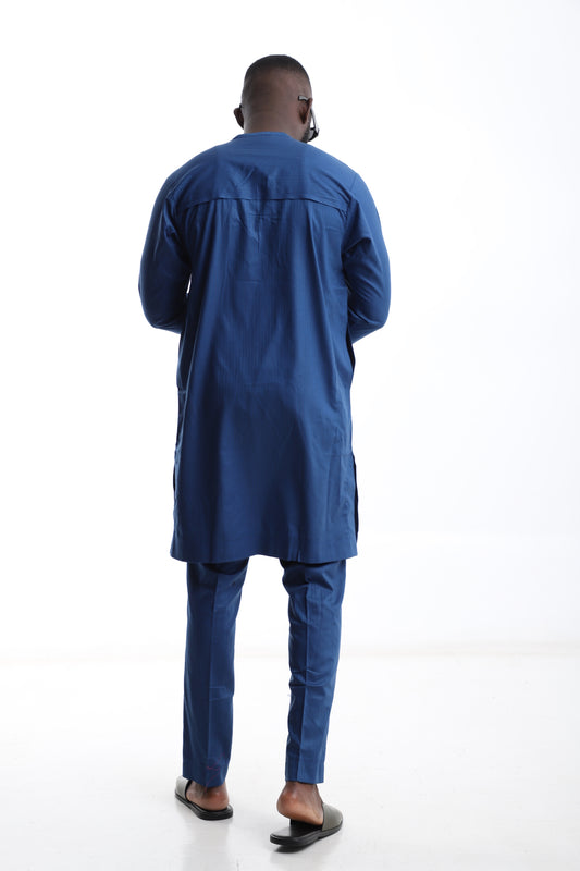 Navy Blue Long Sleeve Senator Set