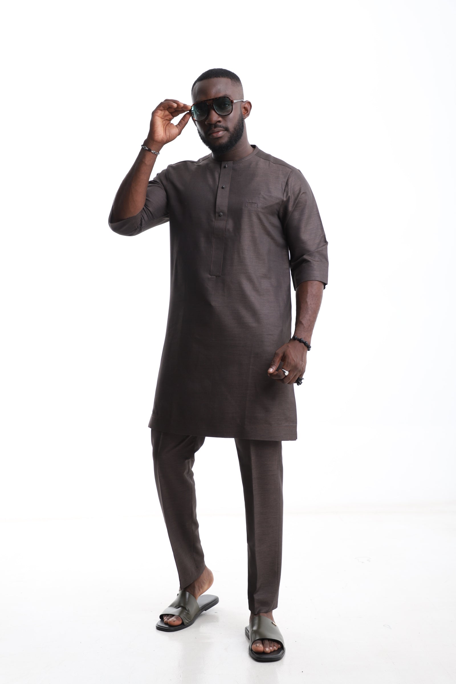 Premium Brown Senator Wear – Elegant Men’s Traditional Outfit
