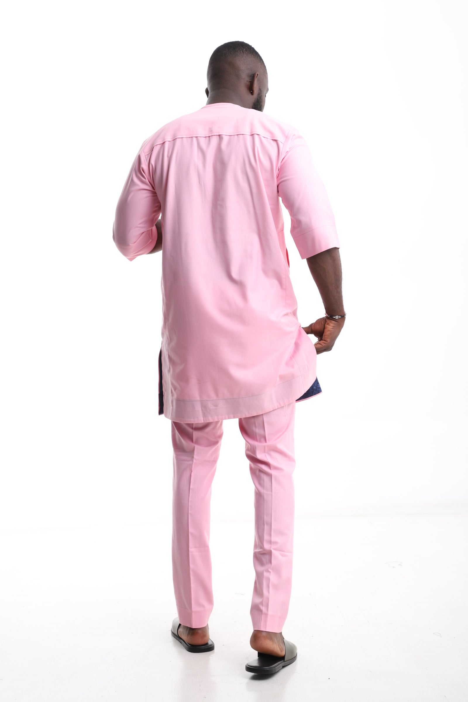 Classic Pink Senator Wear – Premium Men’s Traditional Outfit