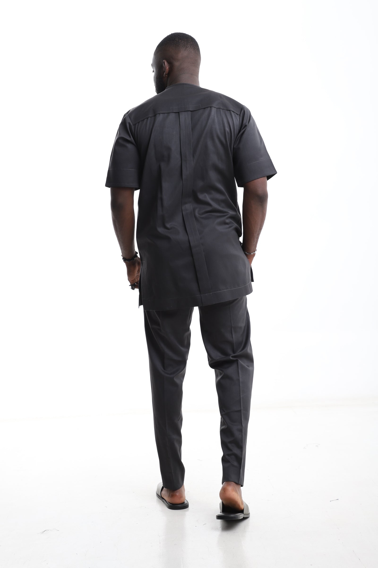 Classic Gray Senator Wear with Subtle Detailing