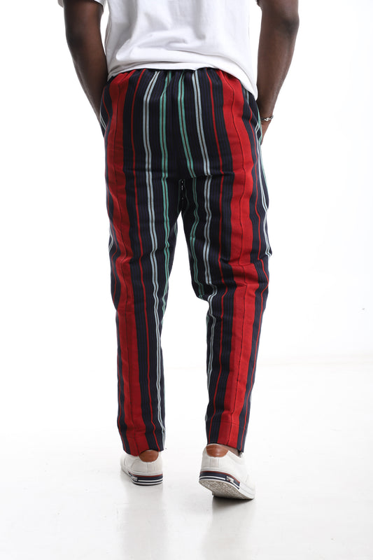 Exclusive Multicolor Striped Aso-Oke Trouser