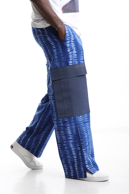 Exclusive Blue Wave Adire Trouser