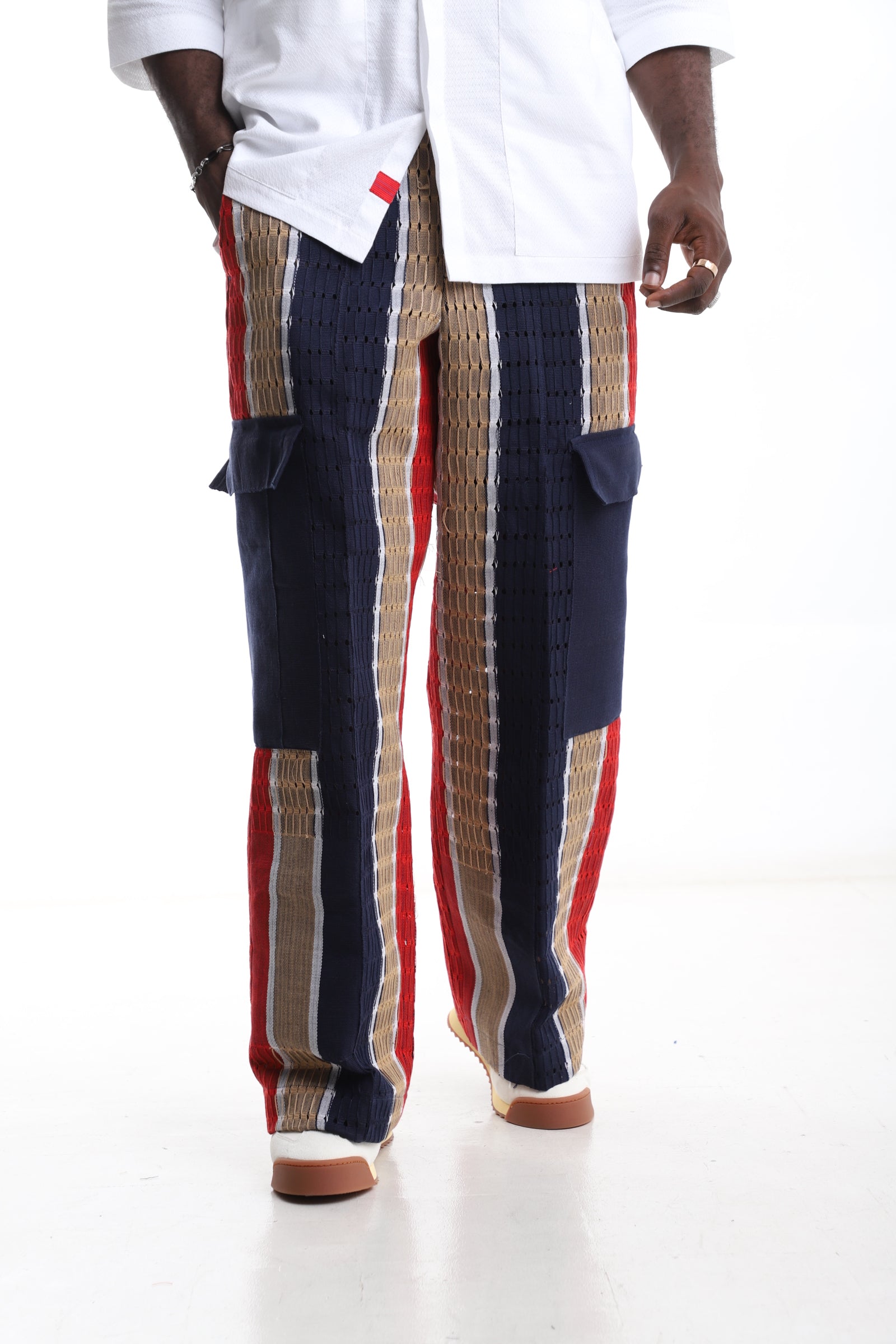 Exclusive Aso-Oke Trouser – Tradition Reimagined in Color and Craft