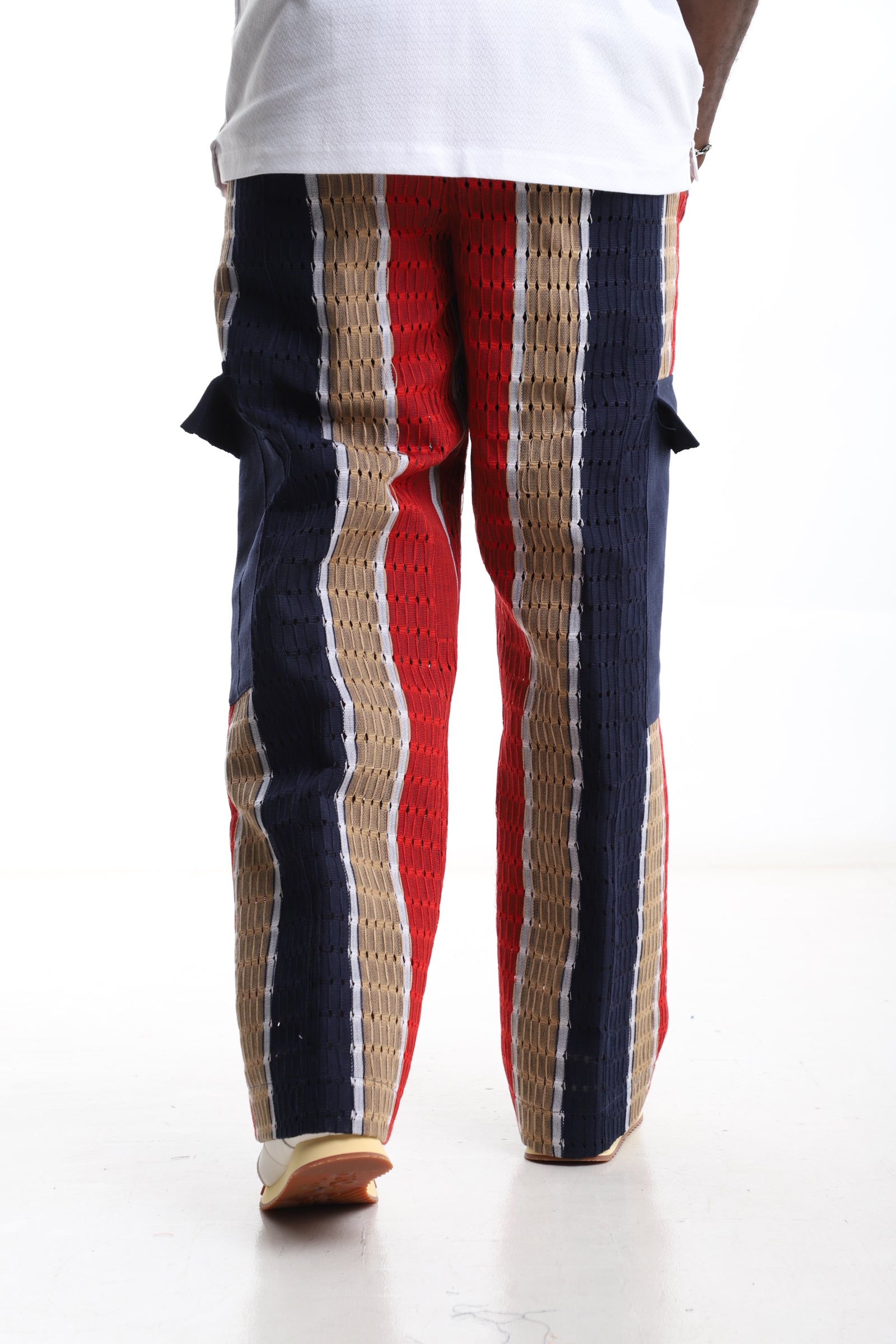 Exclusive Aso-Oke Trouser – Tradition Reimagined in Color and Craft