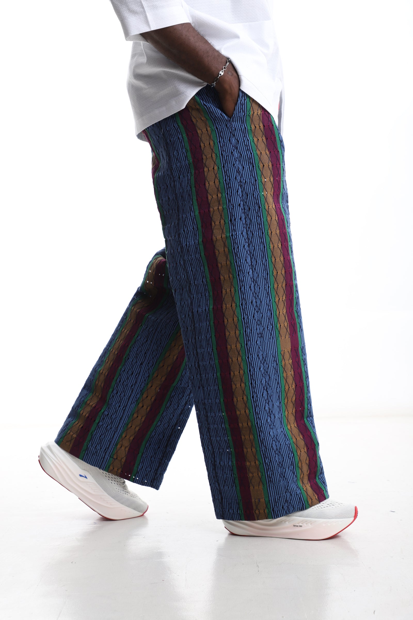 Exclusive Aso-Oke Trouser – Bold, Handwoven, and Distinctly African