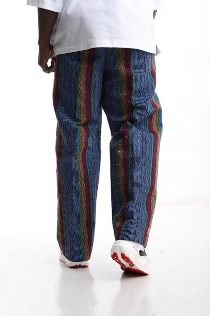Exclusive Aso-Oke Trouser – Bold, Handwoven, and Distinctly African