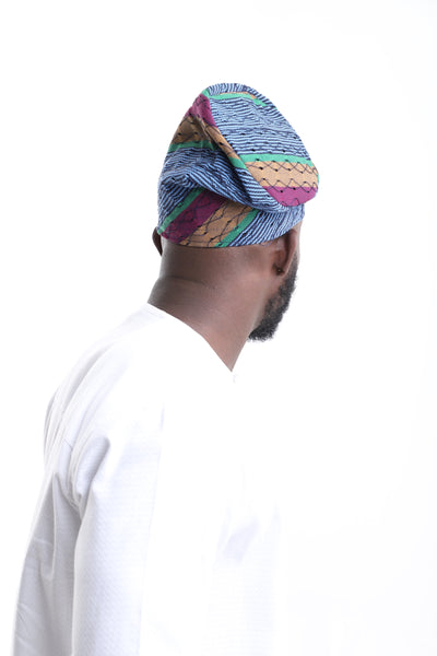 Exclusive Aso-Oke Cap – Bold Heritage, Refined Craftsmanship
