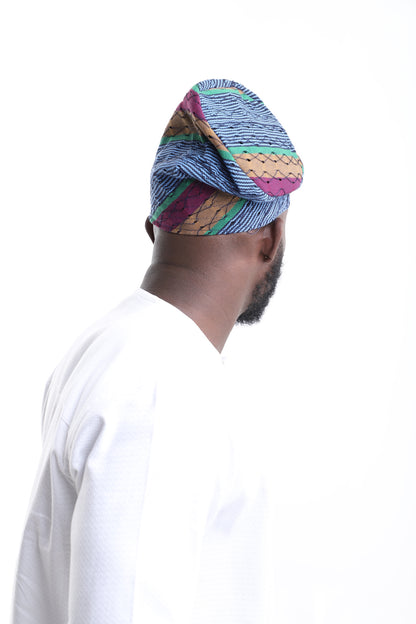 Exclusive Aso-Oke Cap – Bold Heritage, Refined Craftsmanship