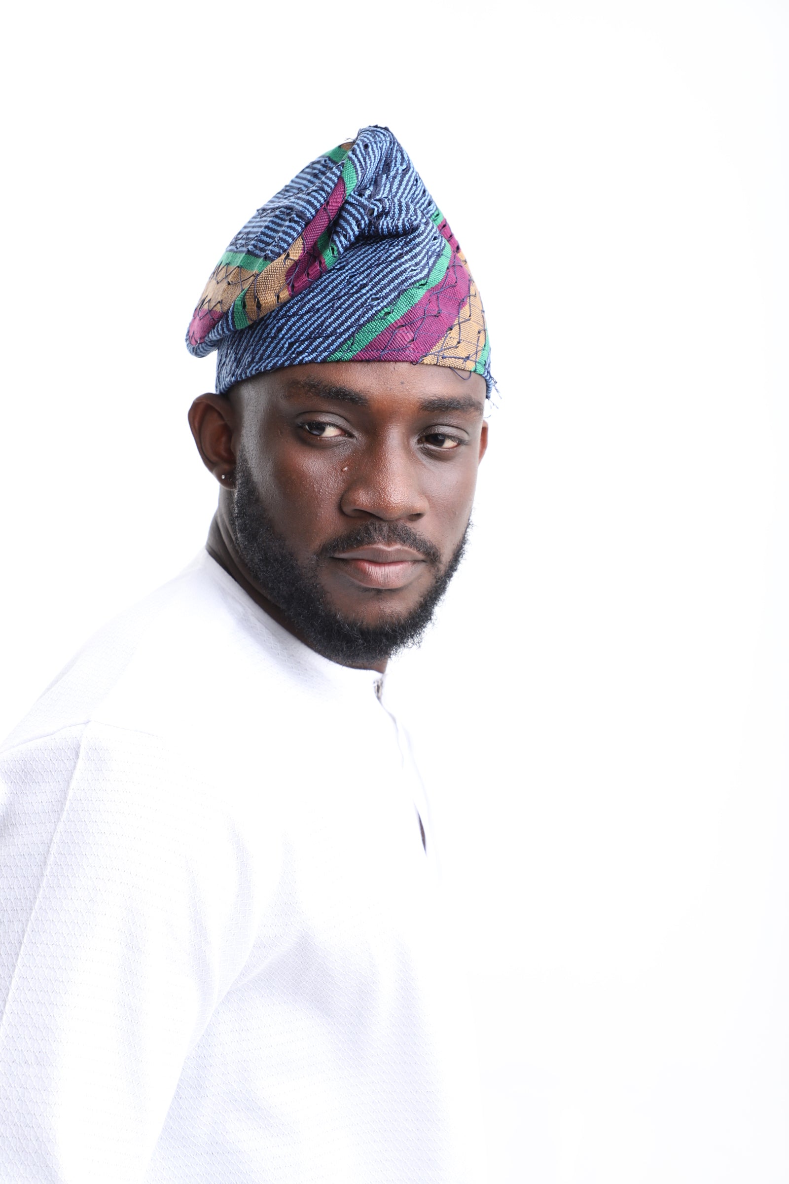 Exclusive Aso-Oke Cap – Bold Heritage, Refined Craftsmanship
