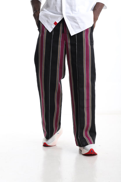 Exclusive Aso-Oke Trouser – Bold Stripes, Timeless Craftsmanship