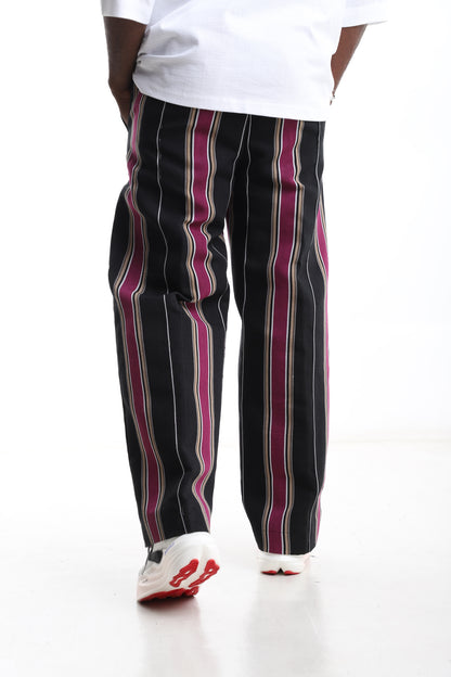 Exclusive Aso-Oke Trouser – Bold Stripes, Timeless Craftsmanship