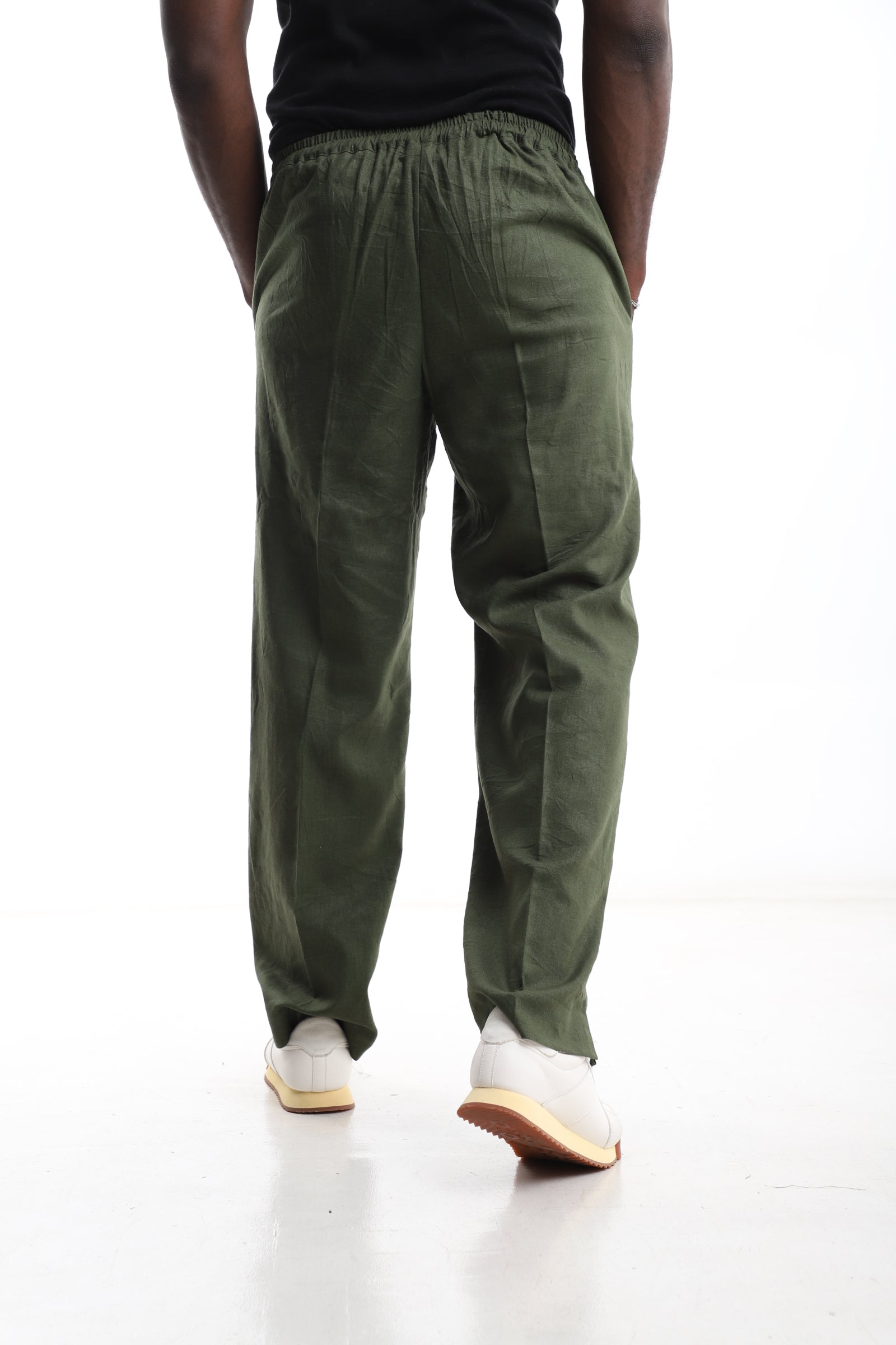 Exclusive Olive Green Linen Trouser – Effortless Comfort, Timeless Style