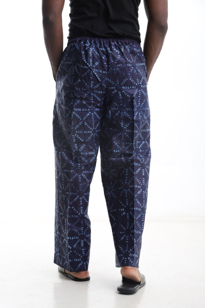 Adire Trouser with Aso-Oke Pocket Detail