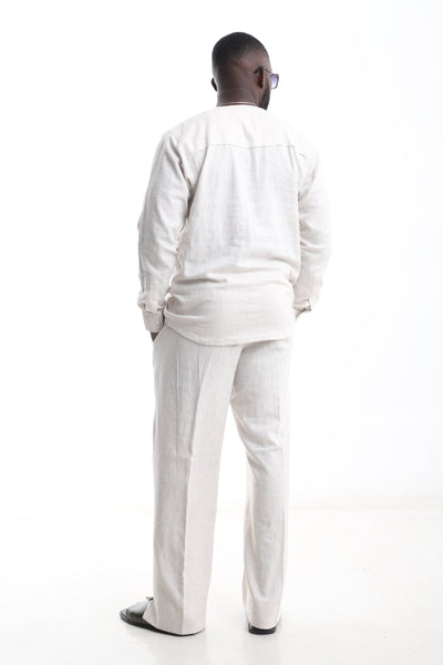 Beige Linen Set