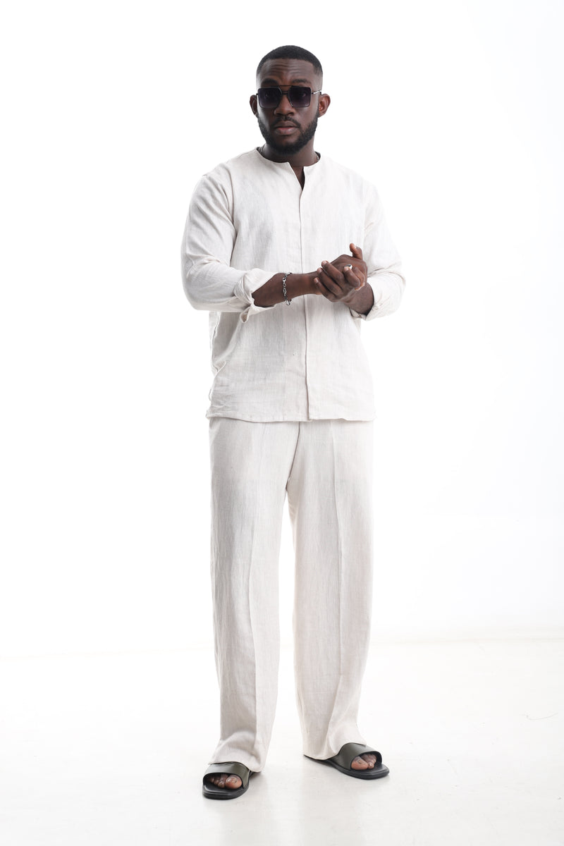 Beige Linen Set