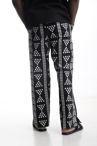 Black &amp; White Tribal Print Pants – Bold. Cultural. Effortless.