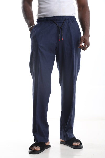 Navy Blue Linen Trouser – Premium Lightweight Men’s Pants
