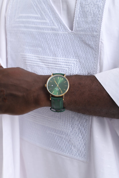 Luxury Green Dial Wrist Watch