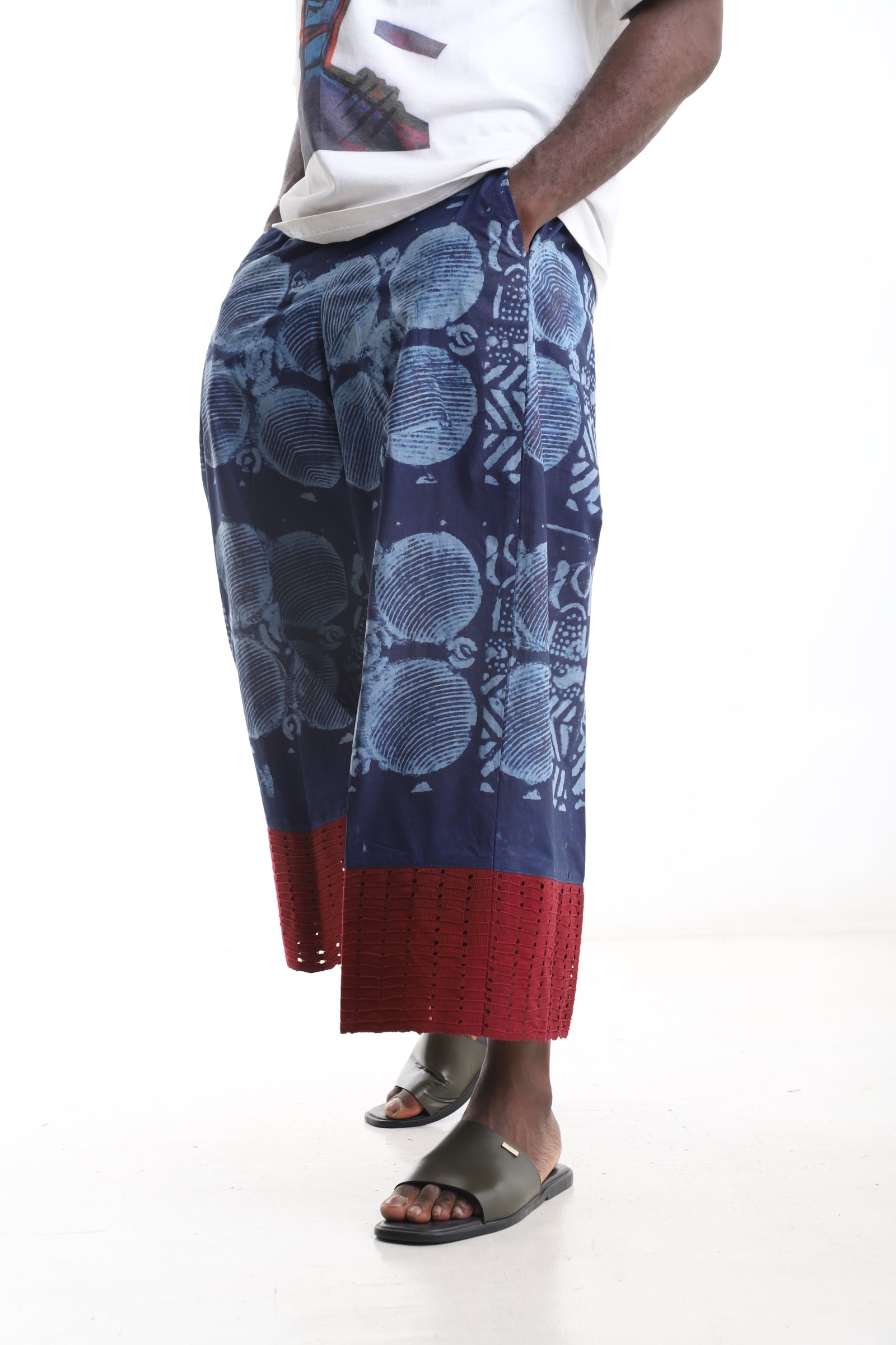 Adire Statement Pants – Hand-Dyed Nigerian Textile
