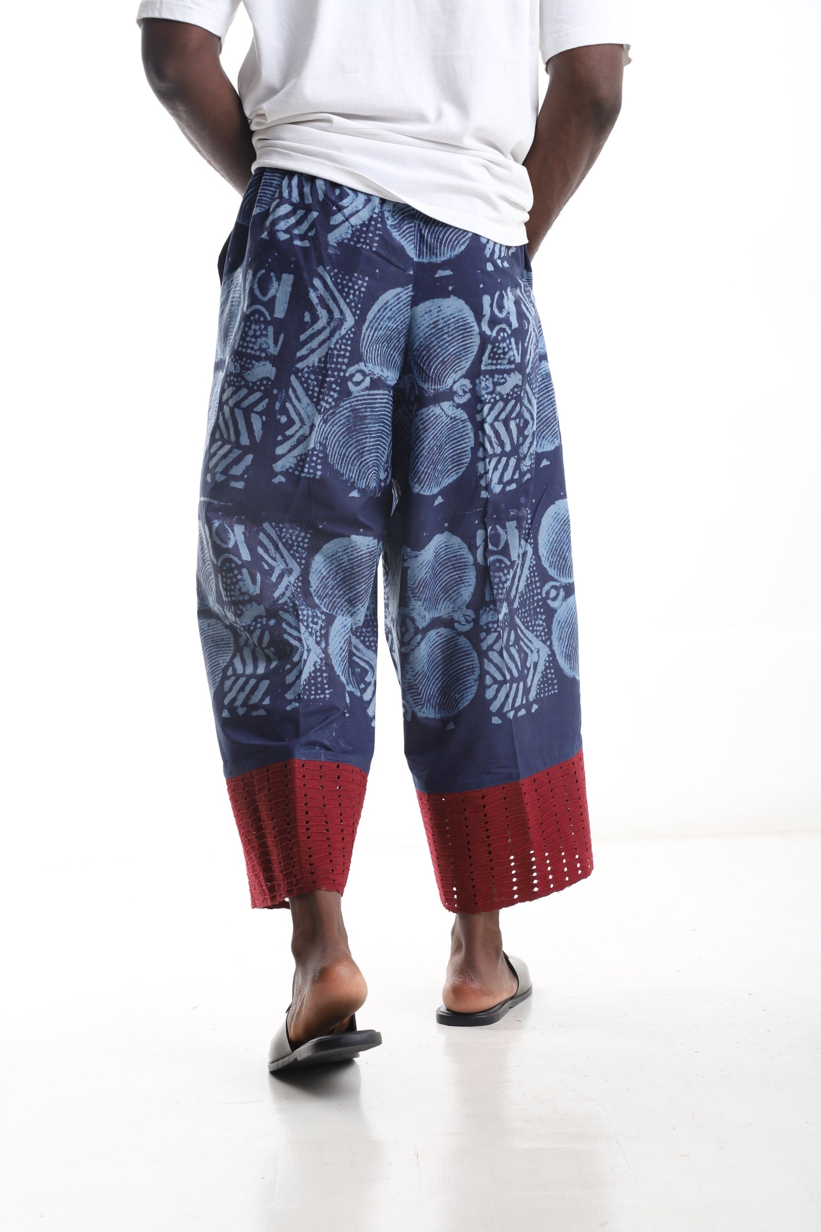 Adire Statement Pants – Hand-Dyed Nigerian Textile