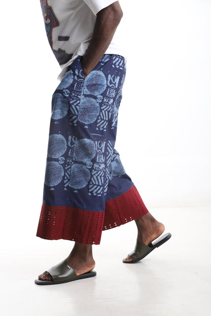 Adire Statement Pants – Hand-Dyed Nigerian Textile