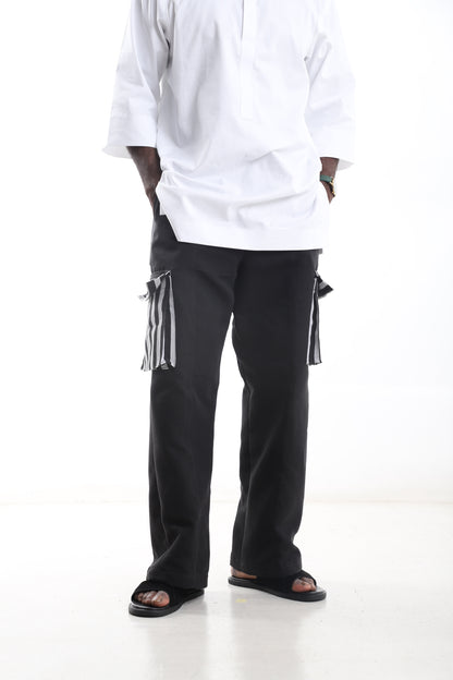Black Aso-Oke Pants