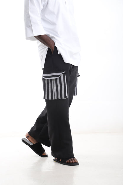 Black Aso-Oke Pants