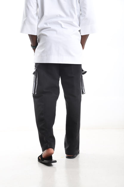 Black Aso-Oke Pants