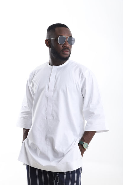 Men’s White Tunic Top