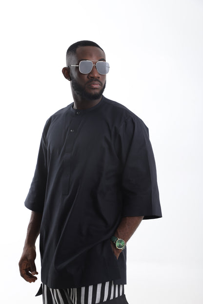 Men’s Black Tunic Top