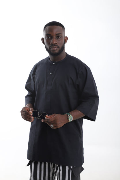 Men’s Black Tunic Top
