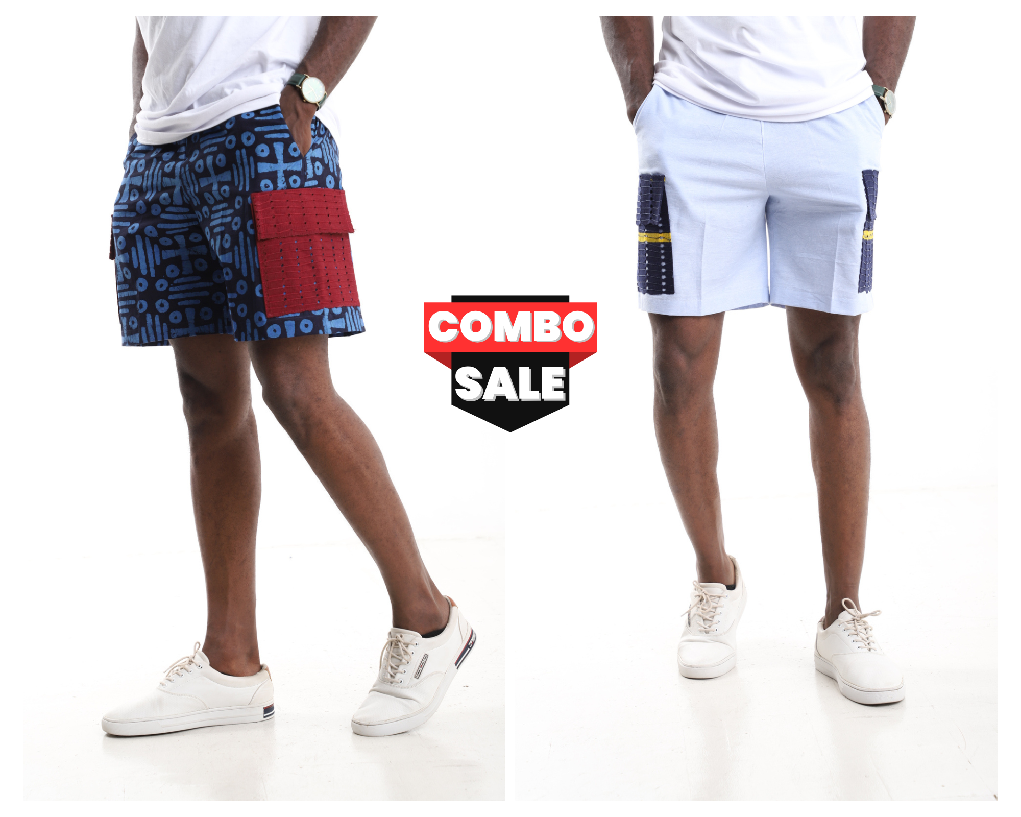 Men’s Artisan Cargo Shorts 2-Piece Combo